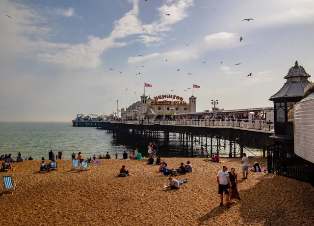 Brighton beach and pier