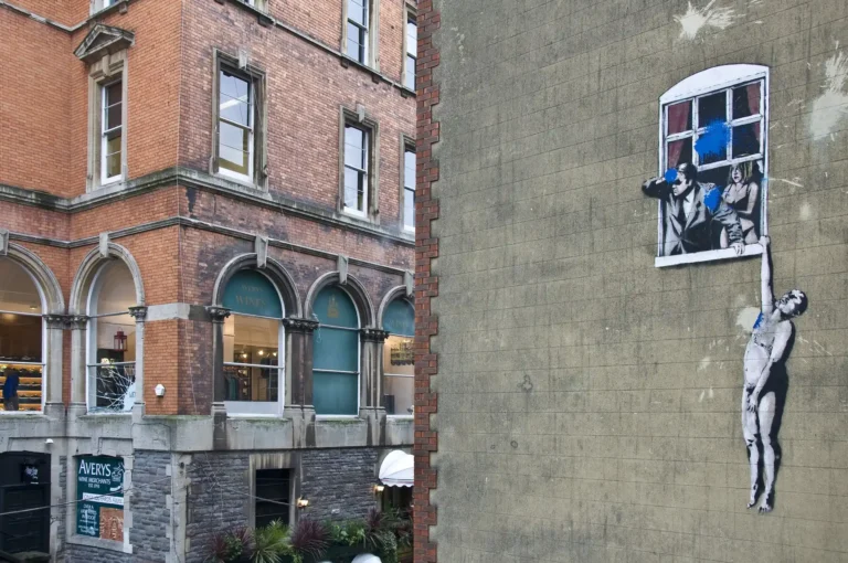 Well Hung Lover by Banksy - Bristol