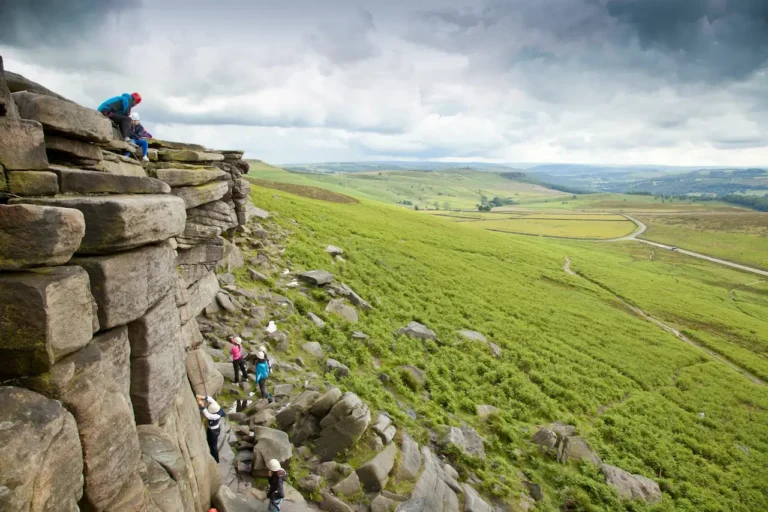 Climbing in Edale